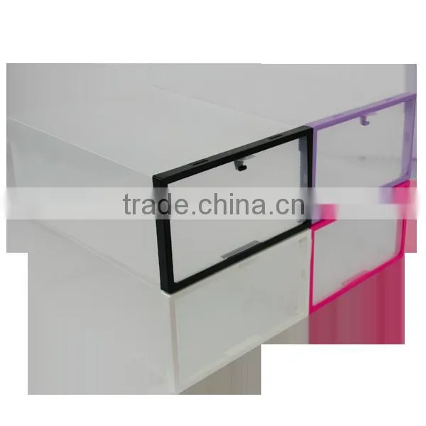 Most Popular Household Storage Plastic Fold up Boxes With Handle photo-3