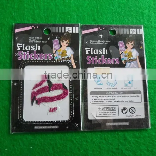 Ice Cream Pattern Glitter Sticker for Mobile Phone photo-2