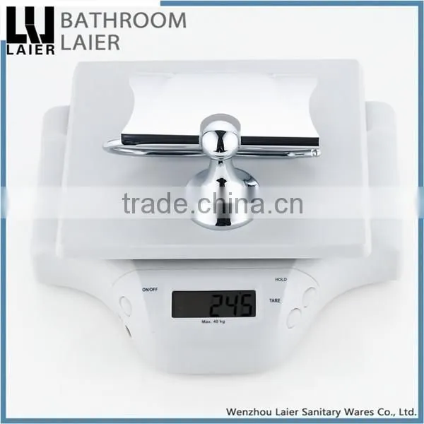 China Manufacture Covered Zinc Alloy Chrome Finishing Bathroom Sanitary Items Wall Mounted Toilet Paper Holder photo-6
