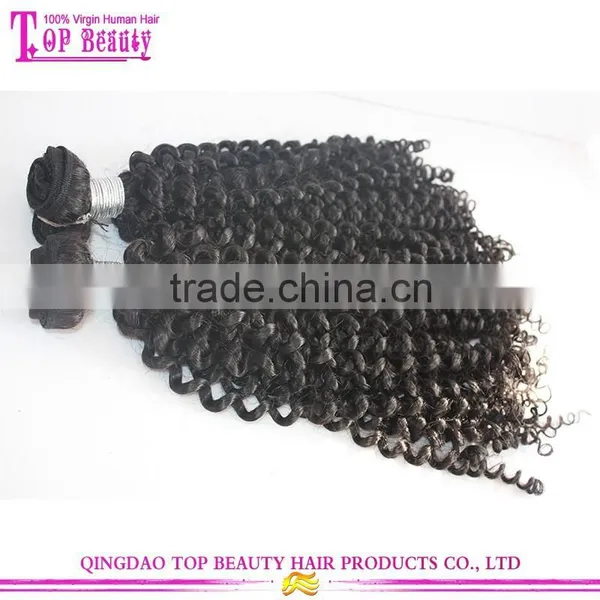 Top Quality New Trend Spring Curl 100% Real Human Hair Weft Virgin Peruvian Hair photo-2