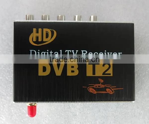 Single Antenna Support 20~70KM/H HD Car DVB-T2 Car Digital TV Receiver Fully Compatible With DVB-T2 and H.264 MPEG-4 MPEG-2