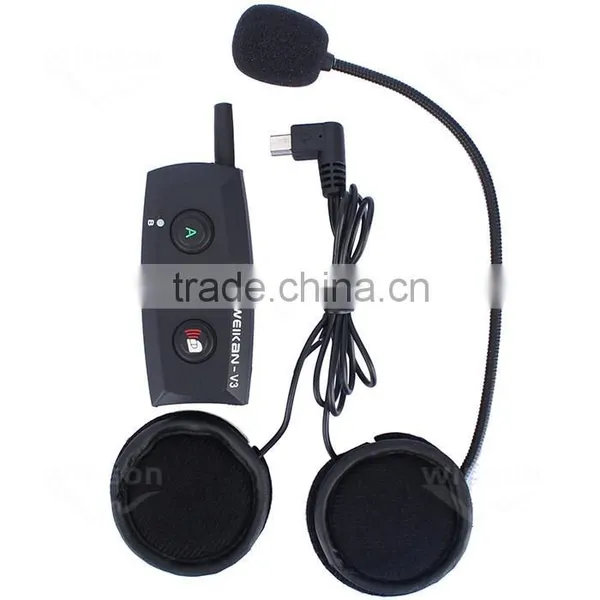 New Arrival V3-1500M Motorcycle Motorbike Helmet Bluetooth Intercom Interphone Walkie Talkie Helmet Headset Support 3 Riders photo-5