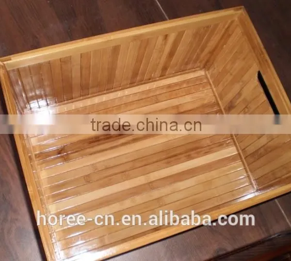 Hot Selling 100% Bamboo Square Household Storage Basket photo-2