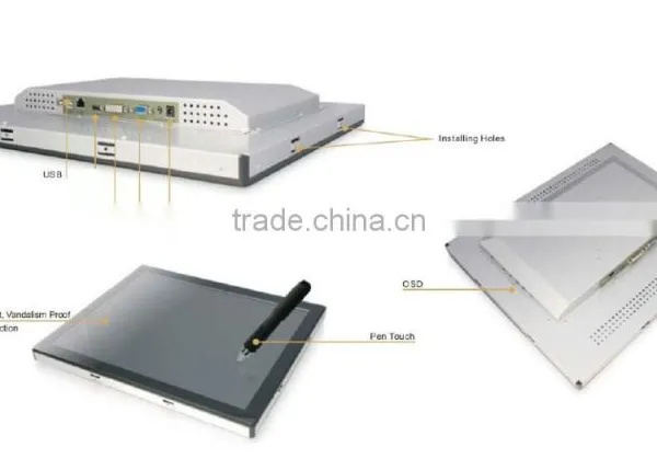 Industrial Grade Open Frame LCD Touch-Screen Monitor For ATM VTM Kiosk HMI photo-2