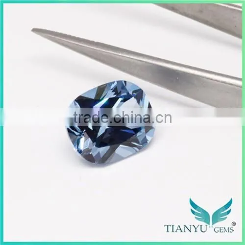 Wuzhou Gem Hot Gemstone Processing Loose 10x12 #106 Blue Synthetic Gemstone Spinel Gems for Sale photo-6