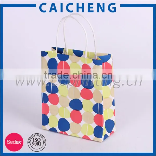 Blue Fancy Gift Paper Shopping Bag With Bow Tie photo-5