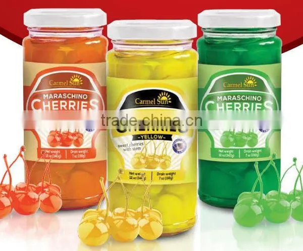 Maraschino Cherries (Green, Orange, Yellow, Red)
