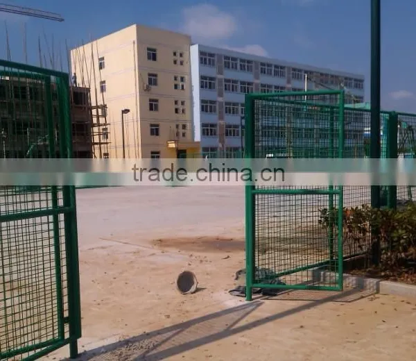 Wire Mesh Perimeter Security Panel Gate System/ Construction Welded Nylofor 3D Wire Panel Fence Gate photo-2