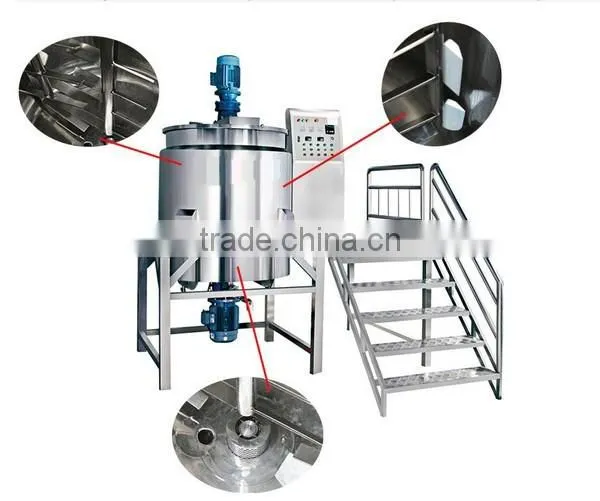 Detergent/cosmetics Liquid Emulsifying Machine,heating and Mixing Machine photo-4