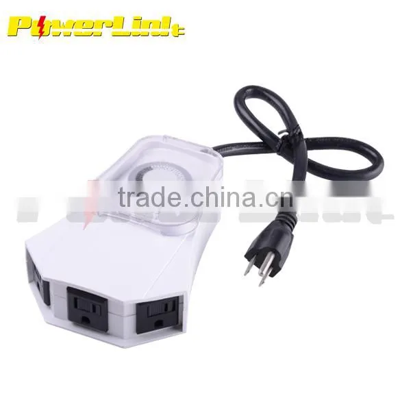 H50291 3 outlet timer/minute mechanical timer 24H timer