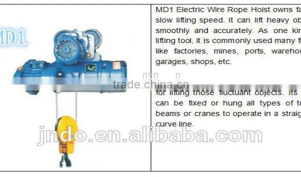 2t Wireless Remote Control Wire Rope Electric Hoist photo-3