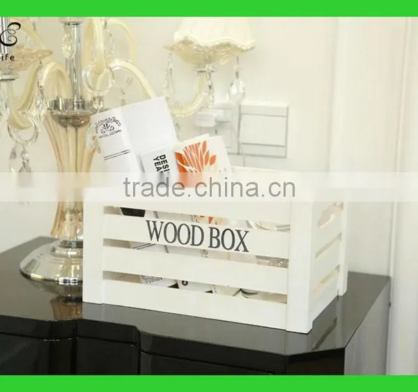 Small Wooden Box Home Decorative Storage Box photo-4