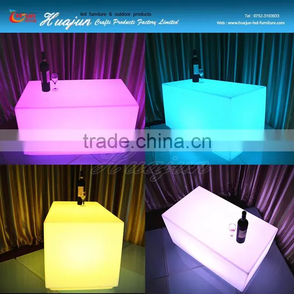 Led Light Bar Furniture Table Set/rectangle Coffee Table photo-6