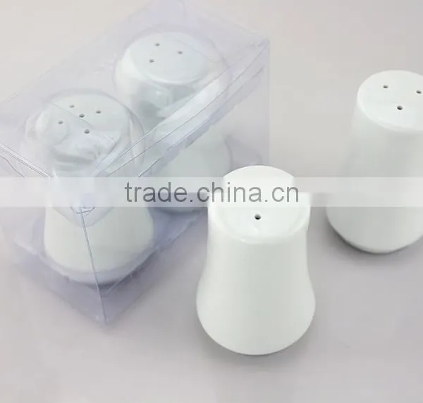Customized Logo Wholesale White Ceramic Cruet Pots, Salt and Pepper Shaker Set photo-5