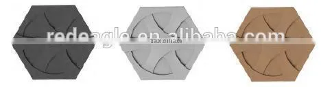 Bathroom or Kitchen Indoor Decoration Plain Concrete 3D Tiles Front Wall photo-4