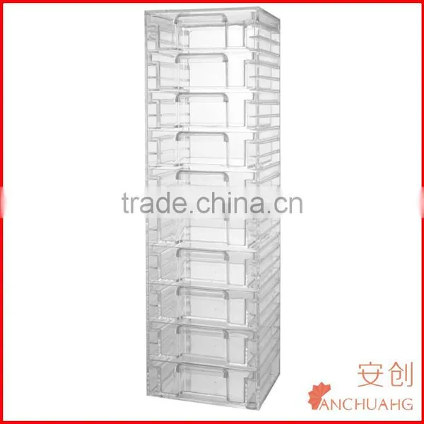 Clear Acrylic Organizer Tower With 10 Removable Drawers 10 Drawer photo-2