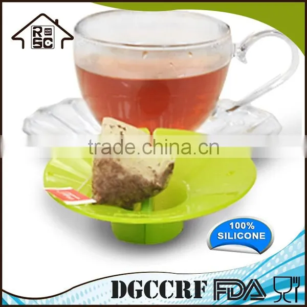 NBRSC Strict Quality Control Manufacturer Tea Bag Buddy Silicone Cup Cover With String Holder photo-4