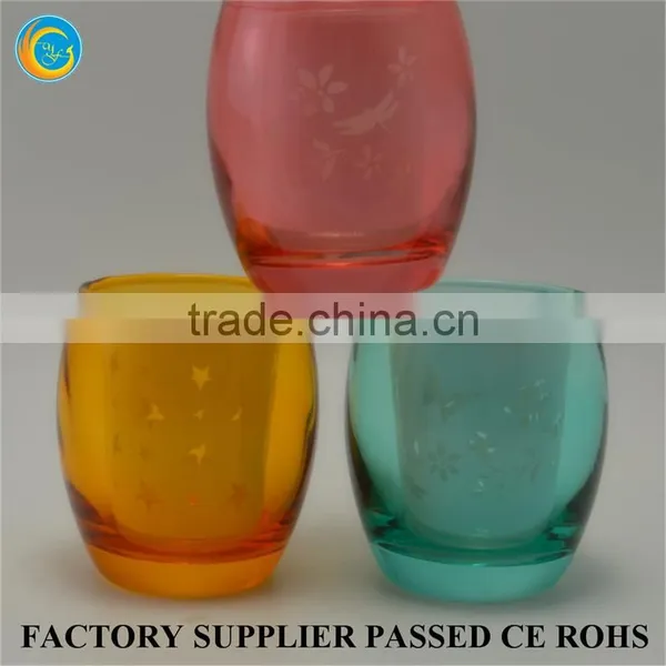 Double Egg Cup Glass Candle Holder for Wax photo-6