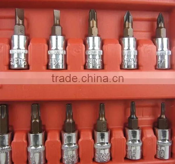 46pcs Socket Set 1/4" Auto Repair Tool Car Ratchet Wrench Set photo-3