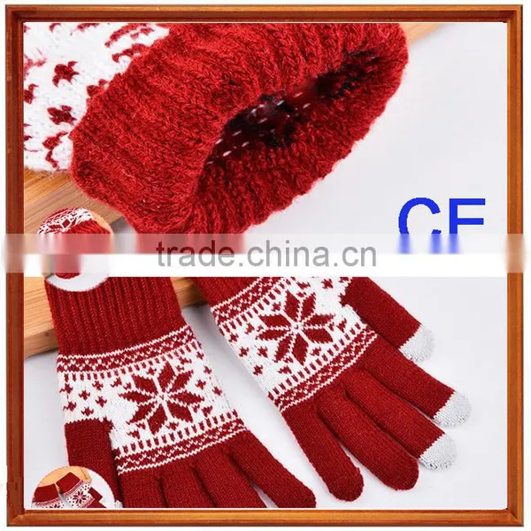 Ladies Fashion Ladies Fashion Touch Screen Gloves Smart Phone 3 Finger Touch Screen Gloves photo-4