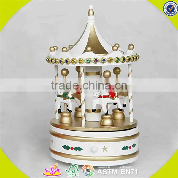 Wholesale Baby Wooden Mini Music Box Christmas Kids Wooden Mini Music Box W07B010B photo-2