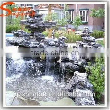 Stone Artificial Rock Fountains in Garden photo-3