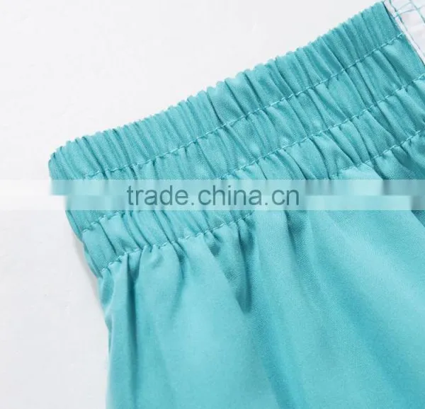 OEM Customized Shaped Boy Swim Shorts Peach Skin 100% Polyester photo-2