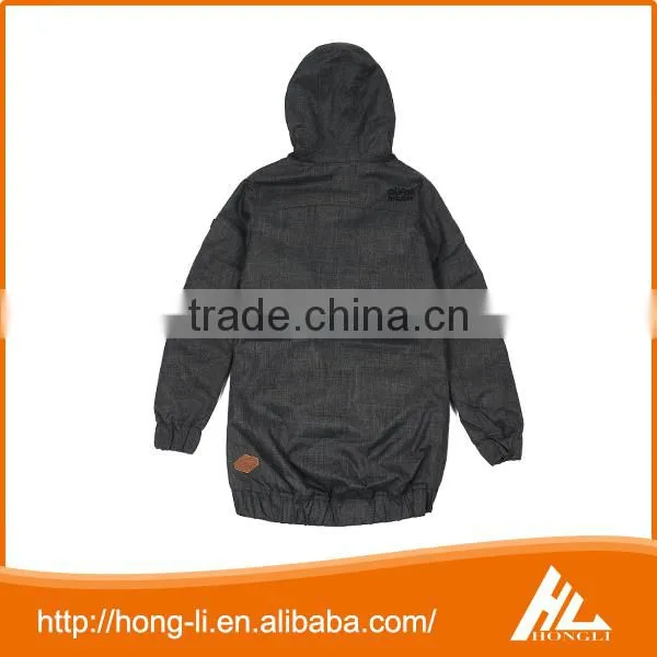 OEM Custom Polka Dot Printed Black Parka Winter Jacket Women photo-6