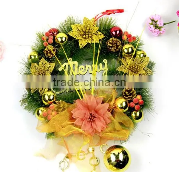 HFR-T339 Artificial Christmas Flowers Christmas Wreath photo-3