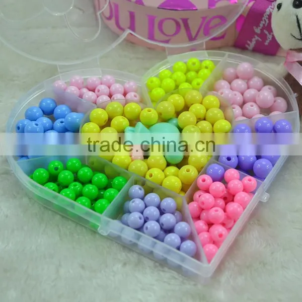 Butterfly Shaped Loose Beads Set Box Kids Fashion Beads Jewelry Acessories Acrylic Loose Beads for Children Gift photo-4