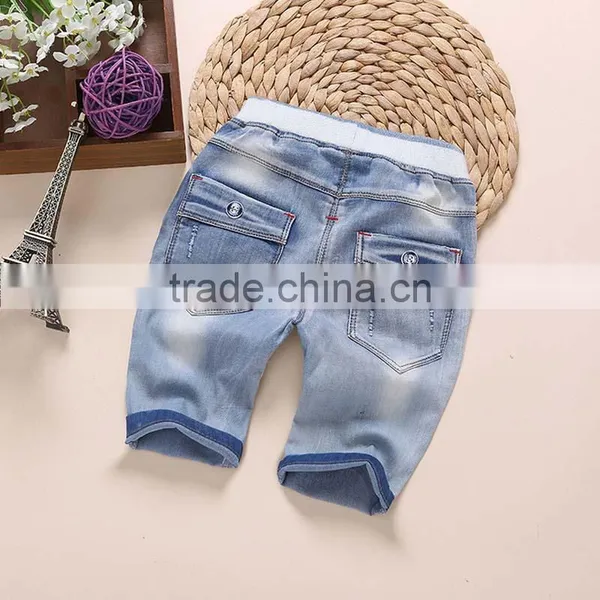 Wholesale Boutique Clothes Kids Baby Jeans Child Denim Ruffle Pants photo-2
