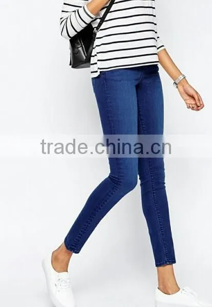 Runwaylover Elastic Fashion Blue Denim Jeans Women Top Quality Wholesale photo-2