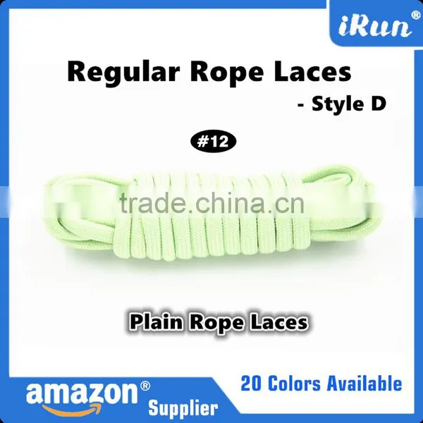 Dark Purple Regular Rope Plain Shoelaces - Bright Color Yeezy Laces - Hikers Plain Rope Laces With Transparent Tips photo-2