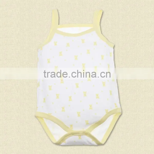 High Quality Custom Printing String Cotton Baby Romper Bodysuit photo-2