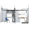 Apartment Bed Metal Bed Double Metal Bed School Furniture