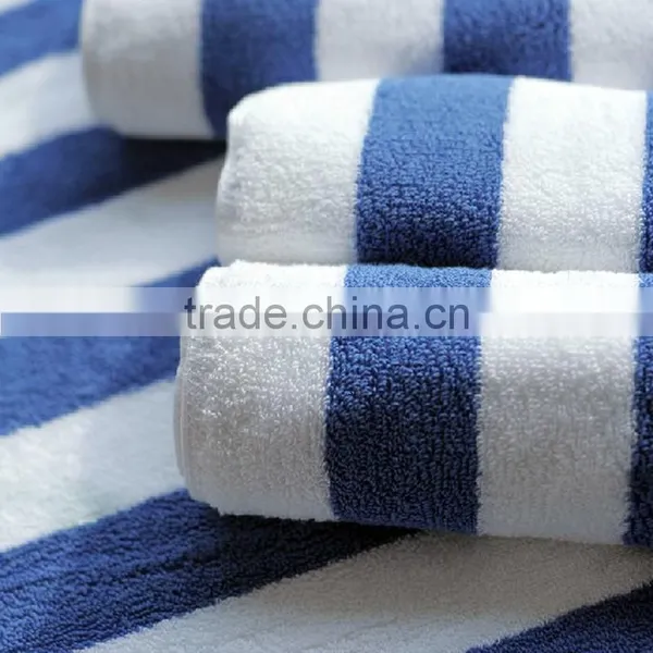 Hot Sale 100% Cotton Wholesale Stripe Hotel Pool Large Beach Towel Custom photo-5