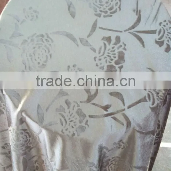 2014 Hot Sale Tablecloth, 100% Polyester Spun Velvet Bonding Flocking Brushed Fabric,hometex Fabric