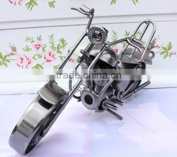 Handmade Metal Motorcycle Model Iron Craft Decoration & Gift New photo-2