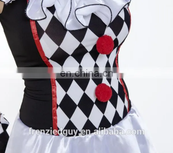 Women Sexy Adult Clown Costume photo-6