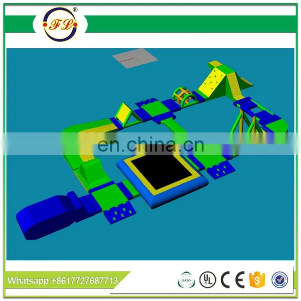 0.9mm PVC Giant Inflatable Water Park on Sea Floating Island FEILE Toys photo-2