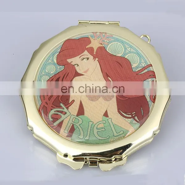 Christmas Gift High Quality Rose Gold Pocket Mirror Compact Mirror photo-4