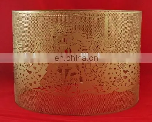 Chemical Etching Pretty Metal Lamp Chimney With Unique Design photo-4
