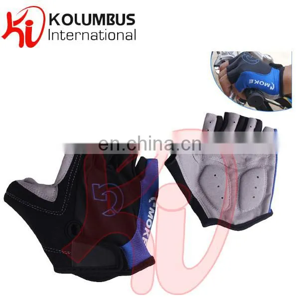 Bicycle/Cycle Gloves, Half Finger Cycle Gloves, Amara And Lycra Cycling Gloves In Black Color For Junior / Youth / Adults