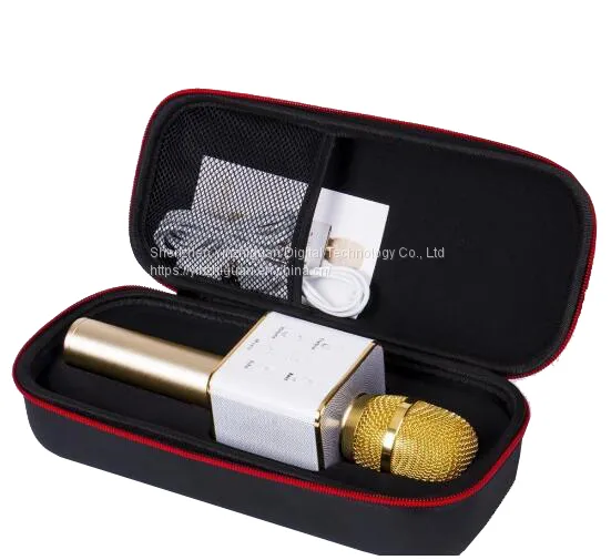 Q7 Microphone Speaker Karaoke Bluetooth Wireless Speaker Mic Mobile KTV Player