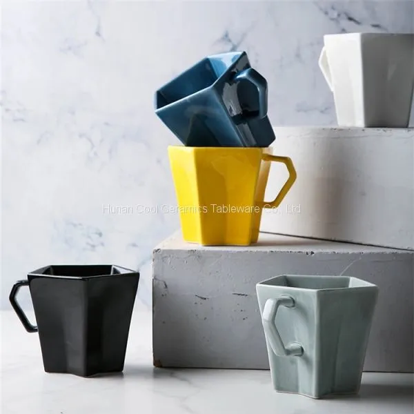 Ins Creative Nordic Green Plant Ceramic Mug With Cover Spoon Large Capacity Heat-Resistant Household Coffee Water Cup photo-2