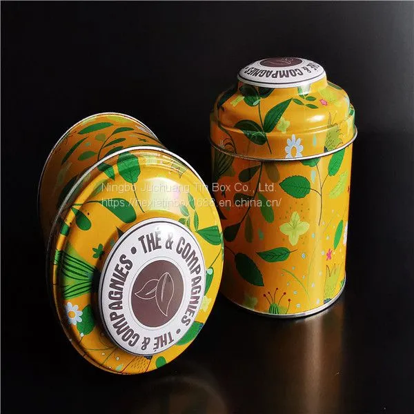 Round Metal Tins Candy Chocolate & Coffee Silk-screen Printing Screw Top Tins photo-2