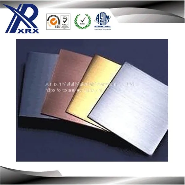 Pure Color Gold 201/304/316/430 Colored Stainless Steel Sheet photo-4