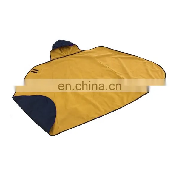 Multi-purpose Adult Waterproof Hooded Blanket Poncho With Polar Fleece Lining photo-6
