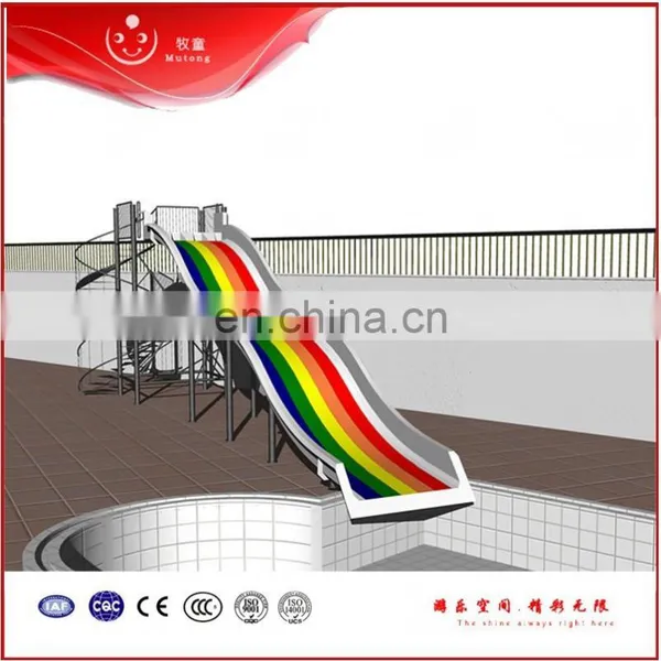 Mutong Aqua Park Equipment Waterslide Fiberglass Large Water Slides for Sale photo-3