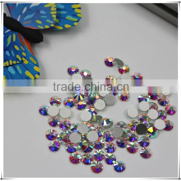 Top Quality Very Bright Nail Art Rhinestones Crystal AB Clour Silver Flatback Non Hot Fix Rhinestone for DIY Nails Decoration photo-6